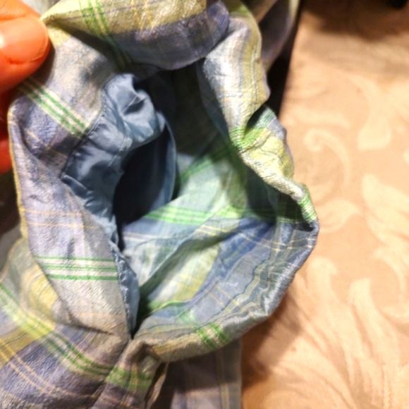 🔹💜💚🔹Beautiful Saks Fifth Avenue Genuine Silk Retro Style Button Up Dress - 8 - Picture 11 of 16